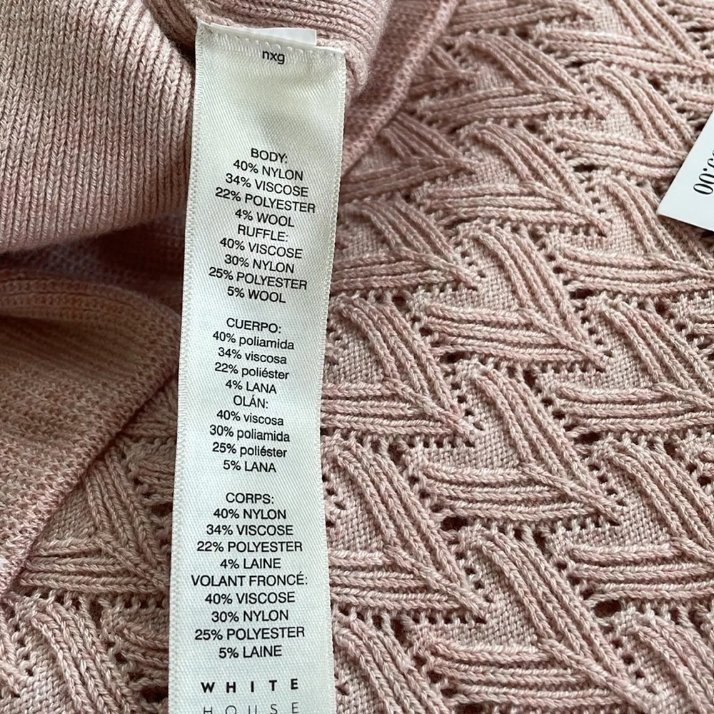 NWT WHBM Cold Shoulder Mock Neck Sweater XS - Picture 16 of 16